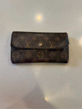 Louis Vuitton Monogram Continental Wallet in Brown and Gold
